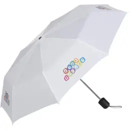 Tropics Compact Umbrella Solid White